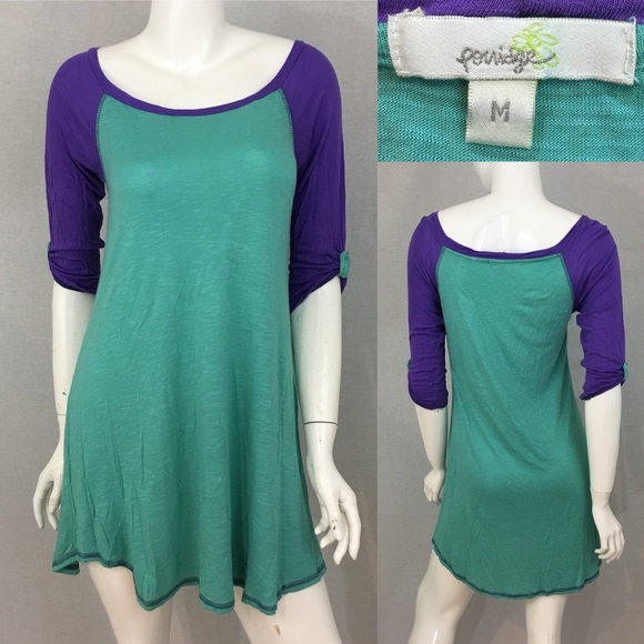 Size Medium Anthro Porridge Color Block Tunic Top - Picture 8 of 8